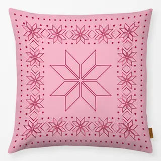 Kissen Norweger Stern pink