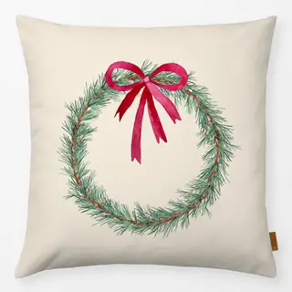 Kissen Natural Christmas Wreath