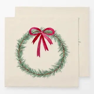 Servietten Natural Christmas Wreath