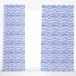 Dekovorhang Organic Waves white
