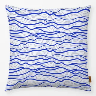 Kissen Organic Waves white