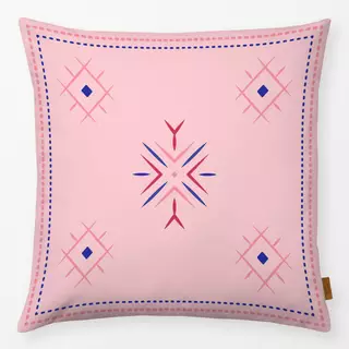 Kissen Cool Boho Star Ornaments pink