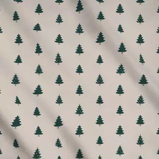 Meterware Sparkling Winter Forest cream