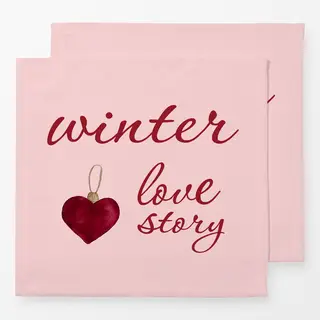 Servietten Winter Love Story