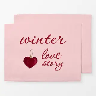 Tischset Winter Love Story