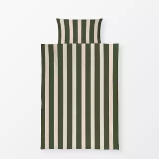 Bettwäsche Bold Stripes green beige