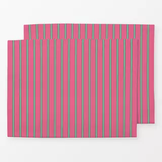 Tischset Líneas pink y verde