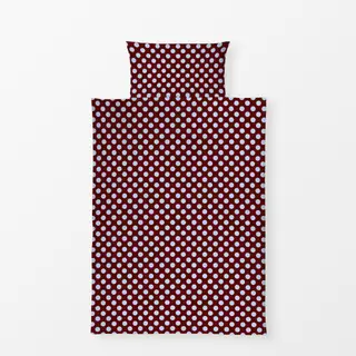 Bettwäsche Polka Dots blue brown