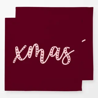 Servietten Xmas Hearts