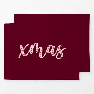 Tischset Xmas Hearts