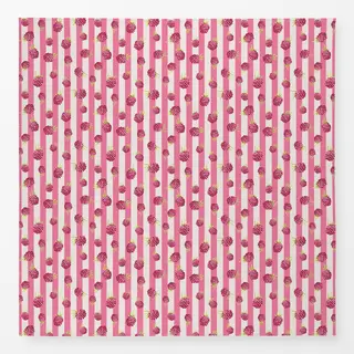 Tischdecke Pink White