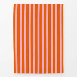 Geschirrtücher Bold Tangerine Candy Stripes