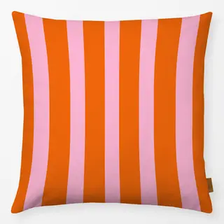 Kissen Bold Tangerine Candy Stripes