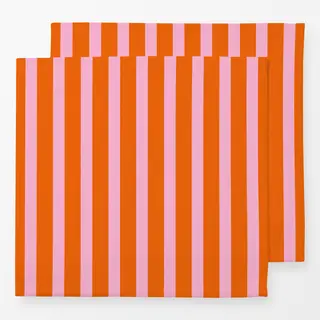 Servietten Bold Tangerine Candy Stripes