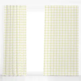 Dekovorhang White Green