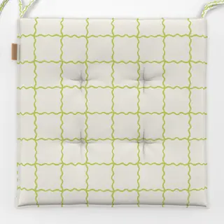 Sitzkissen White Green