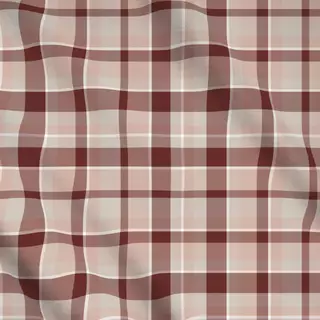 Meterware Cozy Cottage Checks brick red