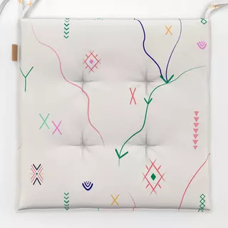 Sitzkissen Cool Boho Rug Pattern