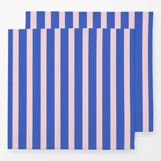 Servietten Blue Blush Vertical Stripes