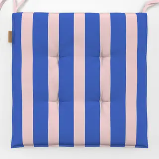Sitzkissen Blue Blush Vertical Stripes