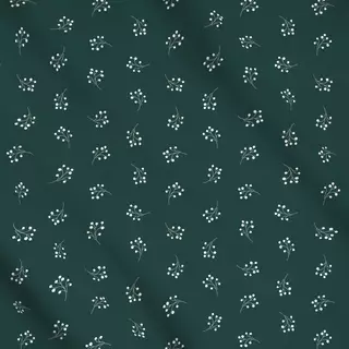 Meterware Winter Berries fir green