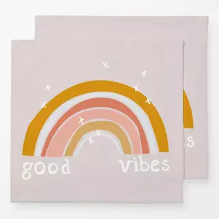 Servietten Regenbogen GOOD VIBES