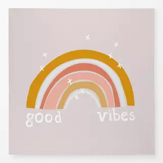 Tischdecke Regenbogen GOOD VIBES