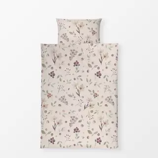 Bettwäsche Pastel Blätter und Blumen