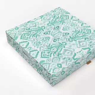 Bodenkissen Boho Ikat grün