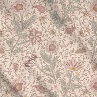 Meterware Cottage Herbst Blumen