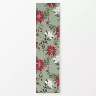 Tischläufer Christmas floral and holly III