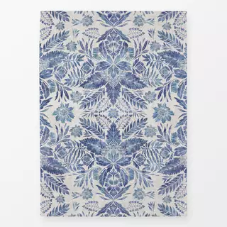 Geschirrtücher Delft Blau Florale Damask