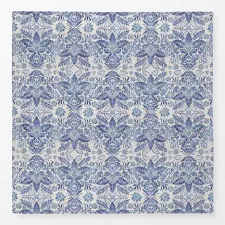 Tischdecke Delft Blau Florale Damask