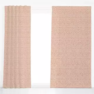 Dekovorhang Boho exotic ikat terracotta