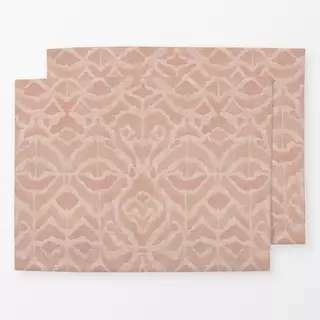 Tischset Boho exotic ikat terracotta