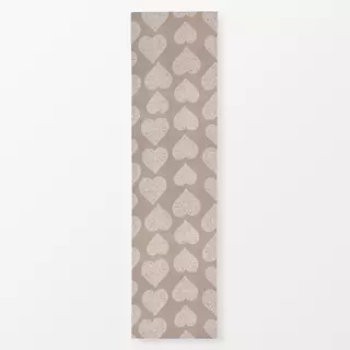 Tischläufer Boho hearts beige