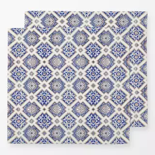 Servietten Azulejo Blaue Fliesen