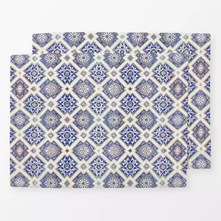 Tischset Azulejo Blaue Fliesen