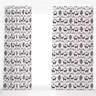 Dekovorhang Nordic Woodland deer II