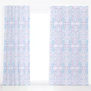 Dekovorhang Very Peri boho ikat