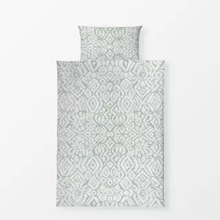 Bettwäsche Boho Ikat salbei grün