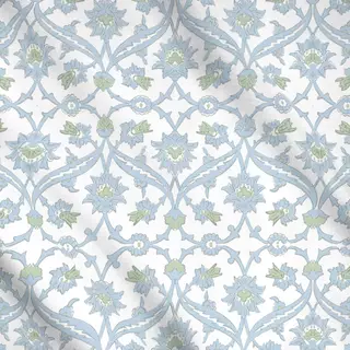 Meterware Baroque damask blue green