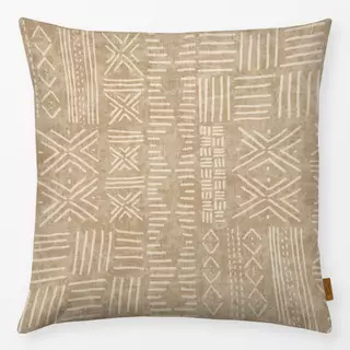 Kissen Ethno Boho Batik senf