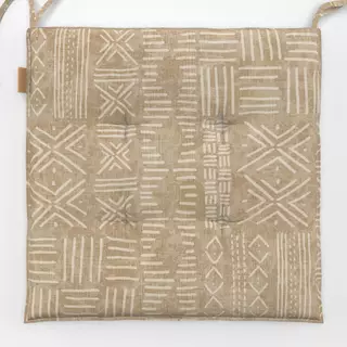 Sitzkissen Ethno Boho Batik senf