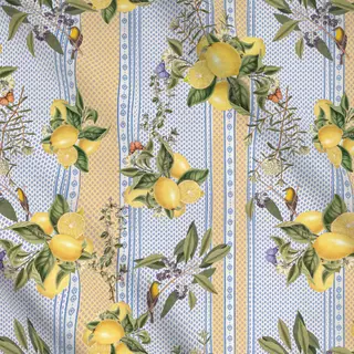 Meterware Provence lemons and stripes 2