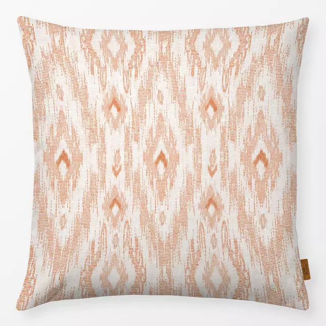 Kissen Boho Ikat Terracotta von Bloomery Decor