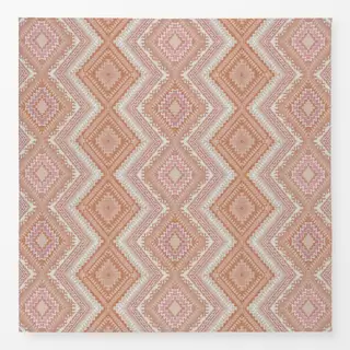 Tischdecke Boho chevron terracotta coral