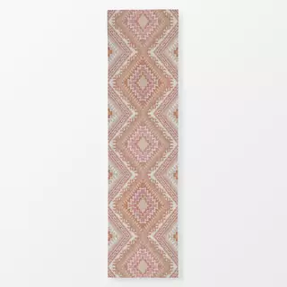 Tischläufer Boho chevron terracotta coral