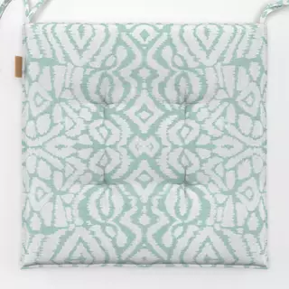 Sitzkissen Boho Türkis Ikat
