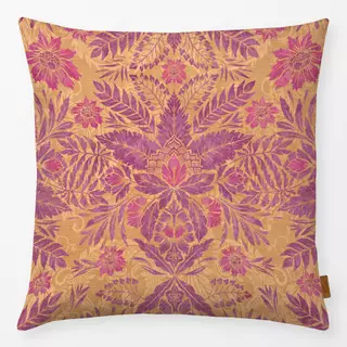 Kissen Golden Pink Florals Damask